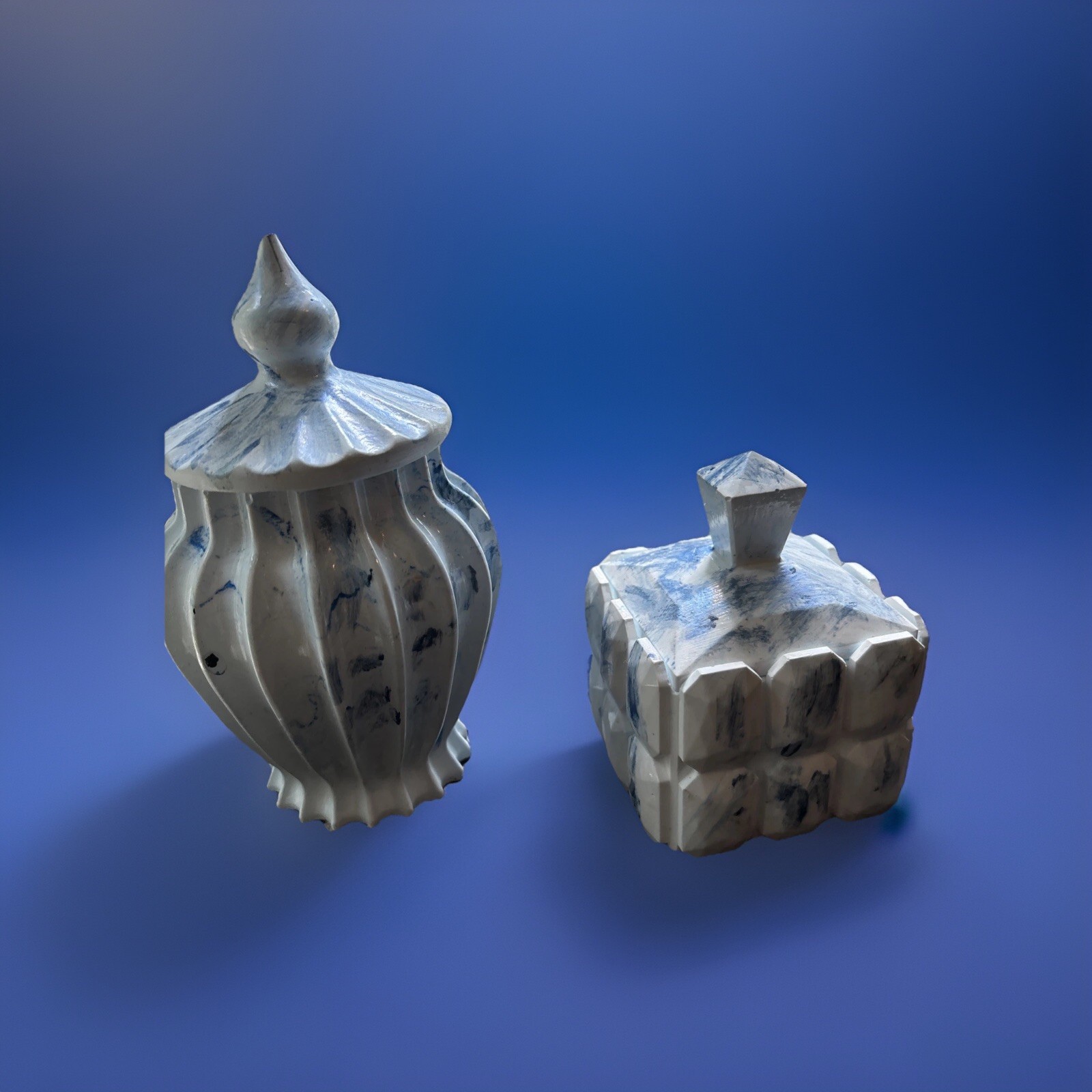 Resin Casting Powder Cotton Ball and Q-Tip Jewelry Organizer - DIY Craft