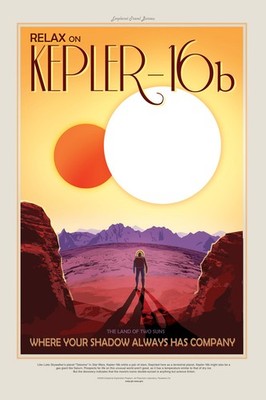 Kepler 16b NASA Space Travel Cool Wall Decor Art Print Poster 12x18