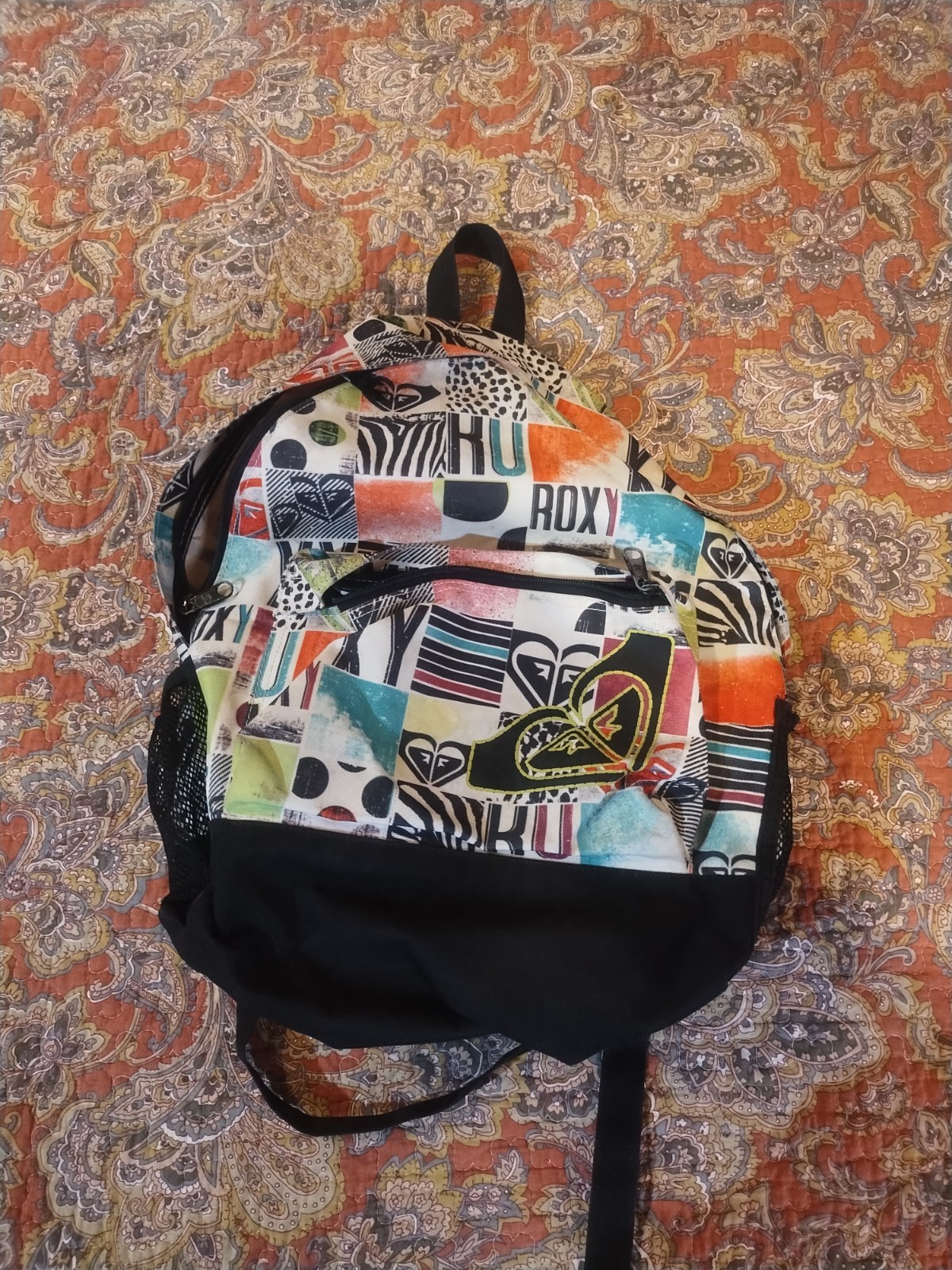 Roxy Logo  Graphic Backpack Multicolor Design - image 8