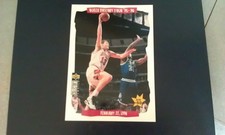 Luc Longley Chicago Bulls 95-96 Victory Tour 5x7 Steve Kerr Upper Deck #27