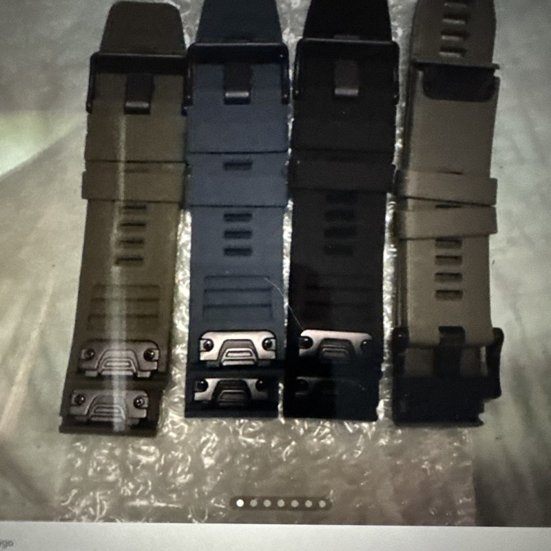 Gamrin Fenix 5X 51mm Slate Gray (GPS) w/ Green Silicone Band - Good Condition