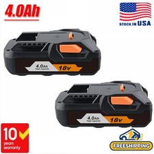 2X NEW 18 Volt Lithium Battery For Rid-gid R840087 R840085 Rigid 18V Tools 4,0Ah