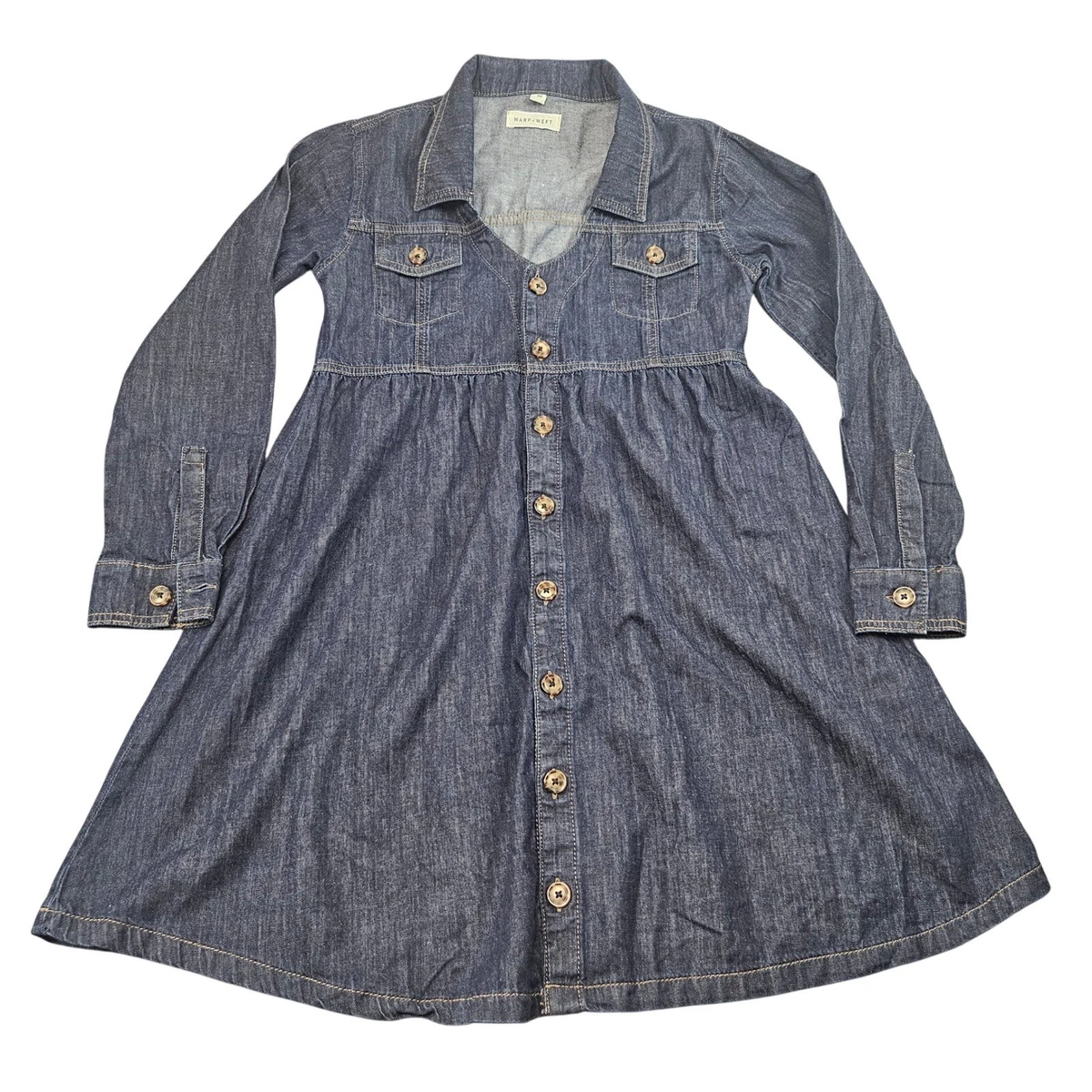 Long Sleeve Denim Maternity Dresses for sale | eBay