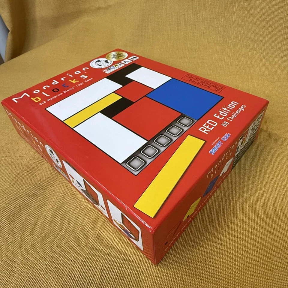 Mondrian Blocks 红色版益智游戏 STEM Winner 智能蛋 8 岁以上全新 — 第 3/4 张图片