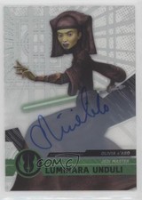 2017 Star Wars High Tek Animated Signers Olivia d'Abo Luminara Unduli Auto 5sf