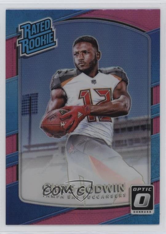 2017 Donruss Optic Rated Rookie Pink Prizm Chris Godwin #155 Rookie RC 4f5