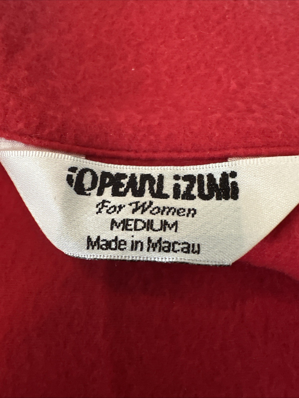 PEARL IZUMI Sleeveless Cycling Jogging Zip Up Red & Black Jacket Sz Med