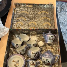 Disney Mickey Mouse  Friends Vintage Children's Toy Tea Set with Box