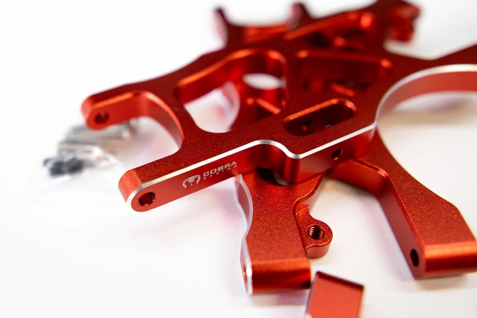 Braços A CR ARRMA vermelhos (completos) compatíveis com Arrma 1/7 ilimitados, infração e crime - Imagem 4 de 4