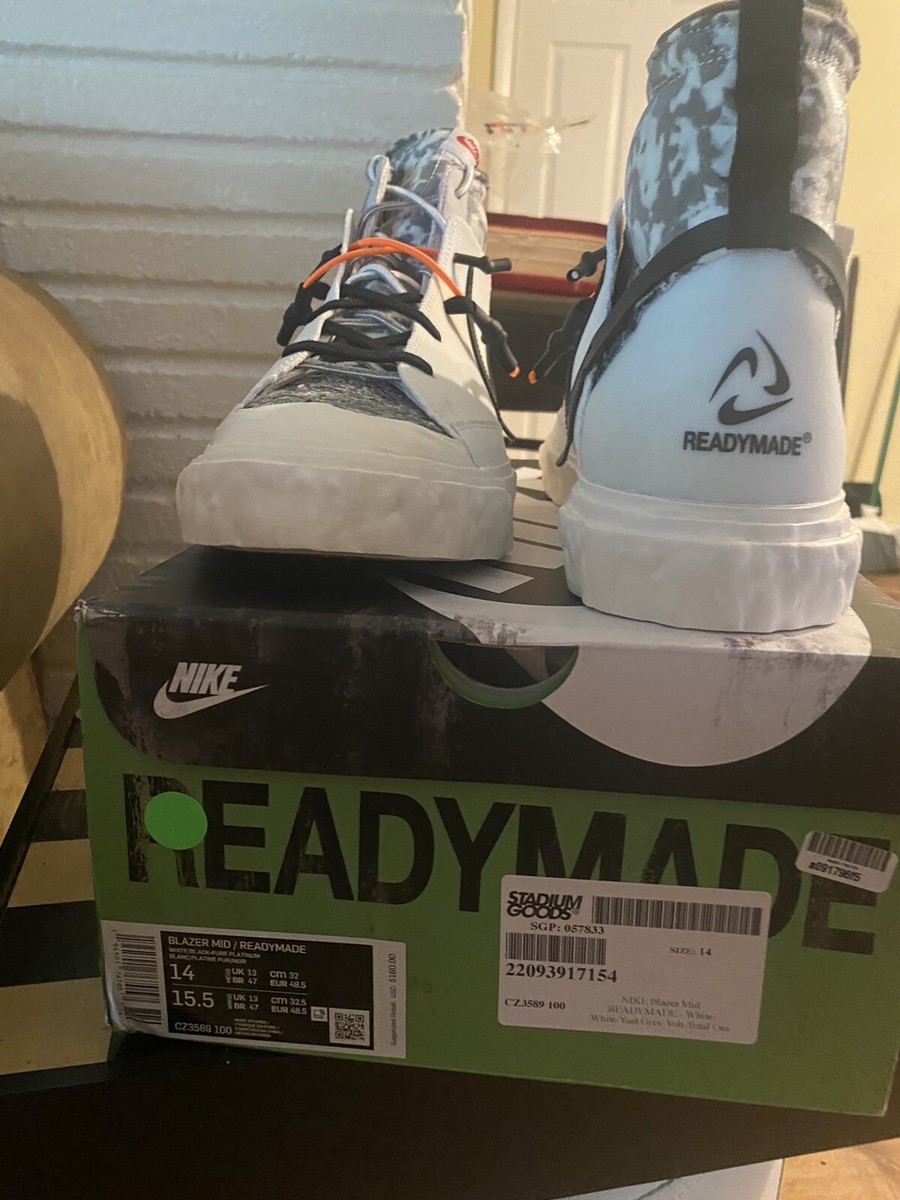 Size 14- Nike Blazer Mid x Readymade White Camo 2021 Fast shipping 