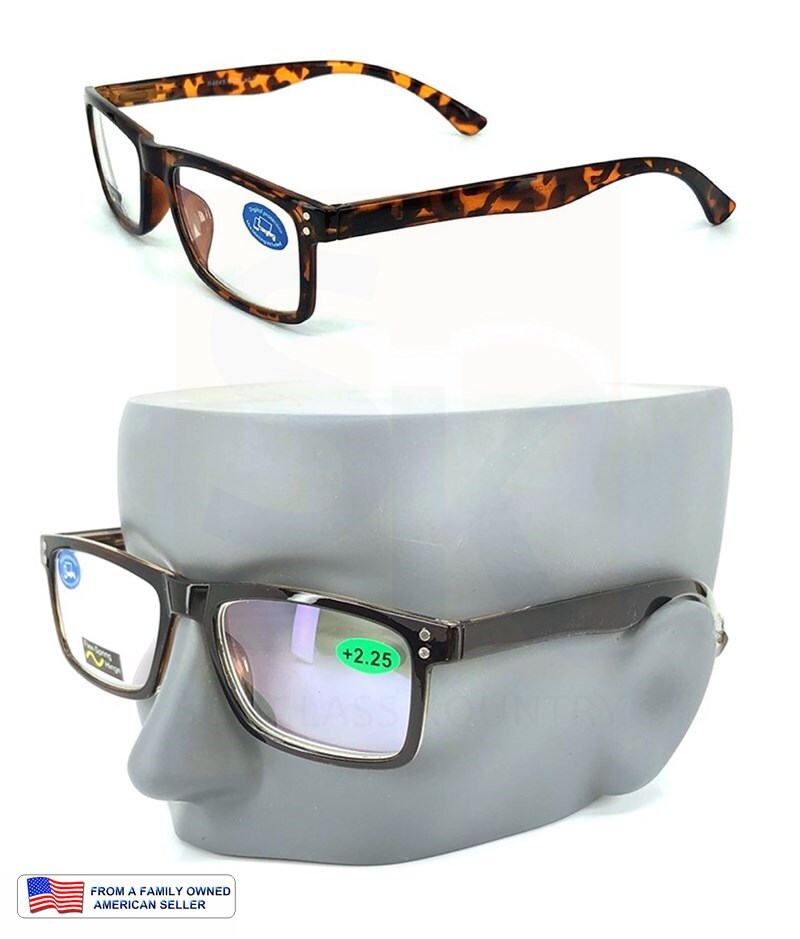 WIDER SIZED! to BLUE BLOCKING COMPUTER READING GLASSES  ANTI-GLARE