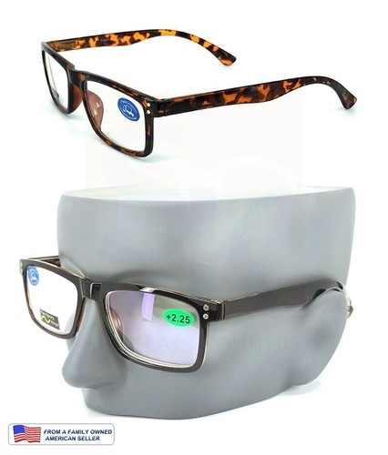 WIDER SIZED! +0.00 to +4.00 BLUE BLOCKING COMPUTER READING GLASSES ANTI-GLARE - Picture 2 of 23