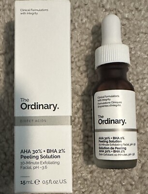 The Ordinary~AHA 30% + BHA 2% Peeling Solution~30ml / 1 fl oz each~NIB~