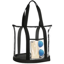 Extra Large Clear Cosmetic Toiletry Bag Large Transparent Plastic PVC Tote Sh...