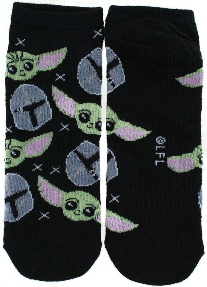 Nuevo STAR WARS Disney THE MANDALORIAN Damas 5 Pares BABY YODA No Show Calcetines Nuevos con Etiquetas Foto 3 de 4