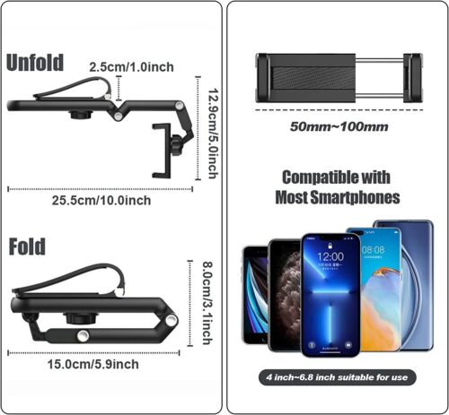 360° Adjustable Phone Holder-Car Rearview Mirror Sun Visor Multifunction Mount - Picture 4 of 8