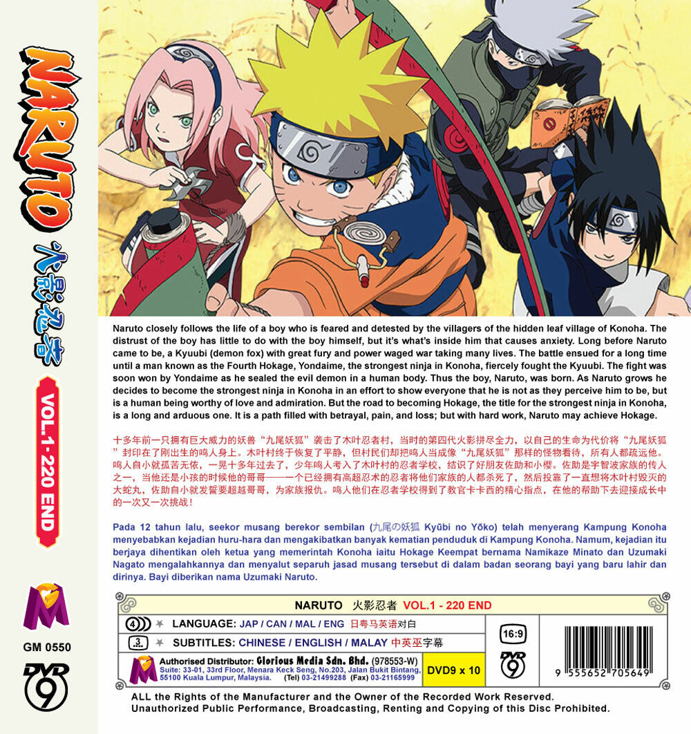 New Japan Anime DVD Naruto Shippuden Episode 1-500 Complete English Dubbed  + DHL