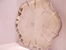 Silver Platter Biggs OWC 1956 Chippendale International Silver Company 10 3/4"