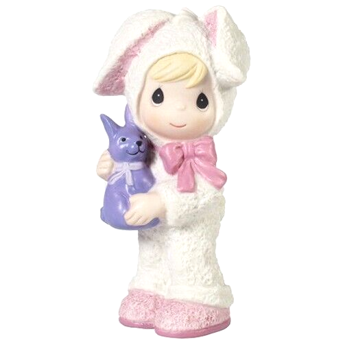 * New PRECIOUS MOMENTS Figurine BUNNY RABBIT Easter Chocolate Treat Costume