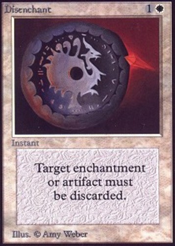 Disenchant Unlimited Moderately Played, English - MTG