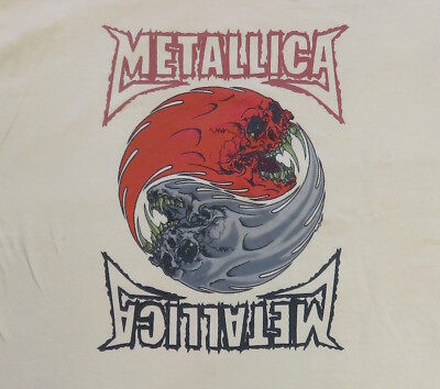 Metallica T Shirt Mens XL Pushead Skull Circle With Saint Anger