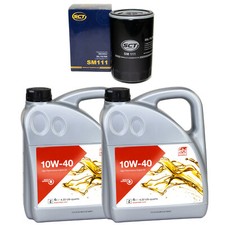 Motoröl Set Motoröl Febi SAE 10W-40 8 Liter + Ölfilter für Audi A6 Avant RS6 