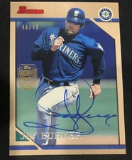 Jay Buhner 2020 Topps Archives Signature Series Auto SP /46 Seattle Mariners