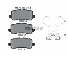 Brake pad set, disc brake Textar 2238901