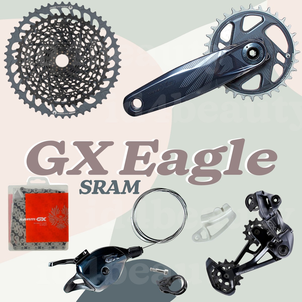 SRAM GX Eagle 1x12spd crankset cassette shifter derailleur chain