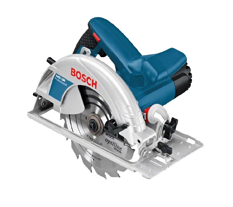 BOSCH GKS 190 SEGA CIRCOLARE A DISCO 190 + GUIDA PARALLELA + DISCO PER LEGNO ...