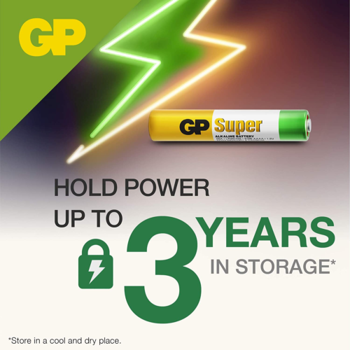 4x GP AAAA LR61 Batteries MN2500 E96 1.5V Super Alkaline Longest Lasting New - Picture 5 of 13