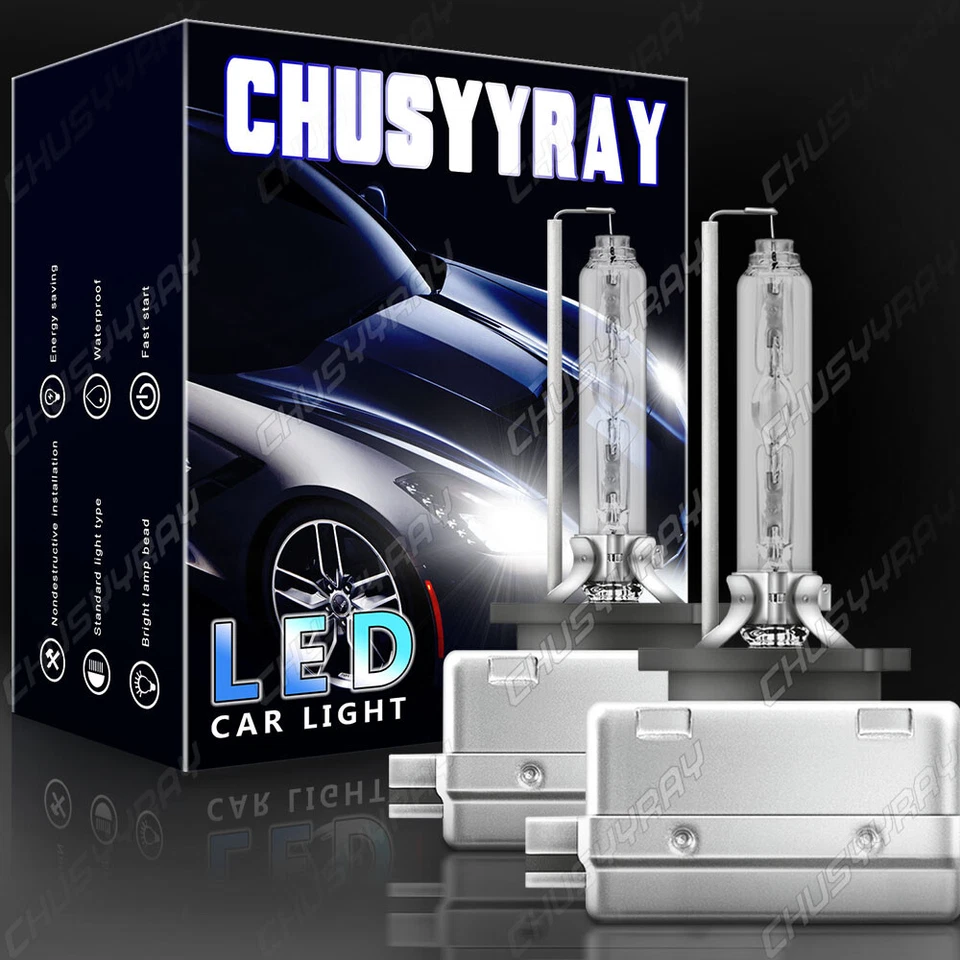 For BMW 750i 750Li 760Li 2006-2008 HID LED Headlight Hi/Lo Beam+Fog Lights Bulbs - Image 2 of 4