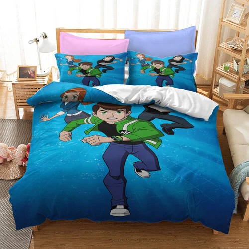 Ben 10 3D Duvet Cover Bettbezug Bettwäsche Set Kissenbezug Qulit Single Double - Bild 3 von 13
