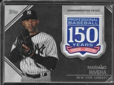 2019 Topps Mariano Rivera 150 Years Commemorative Patch 