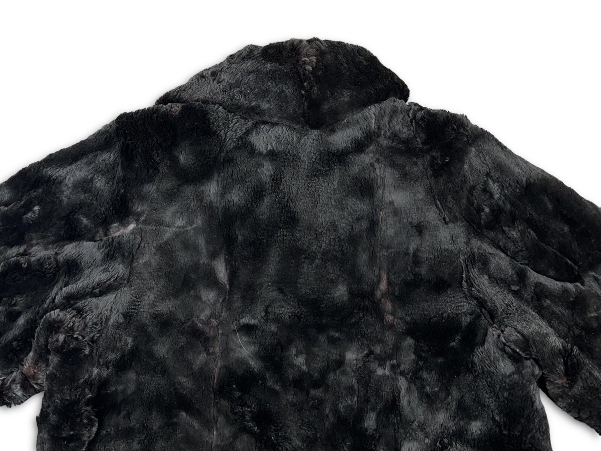 【VICTIM】RECYCLE BEAVER COAT / BLACK VICTIM】RECYCLE BEAVER COAT / BLACK Sheared Black Beaver Fur Coat