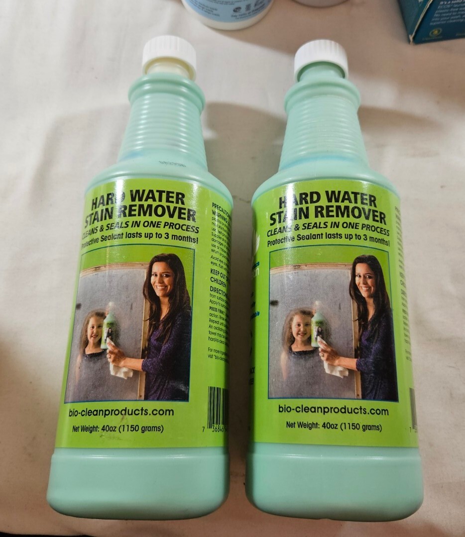 Bioclean Hard Water Stain Remover 40 Oz. Lot of 2 eBay