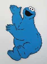 Sesame Street Cookie Monster 2 Paper Die Cut Paper Scrapbook Embellishment
