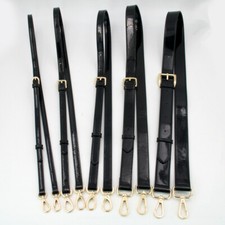 Black Patent Leather Shoulder Crossbody Handbag Replacement Purse Bag Strap