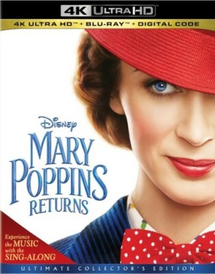 Mary Poppins Returns (Ultra HD, 2018) NEW FREE SHIPPING