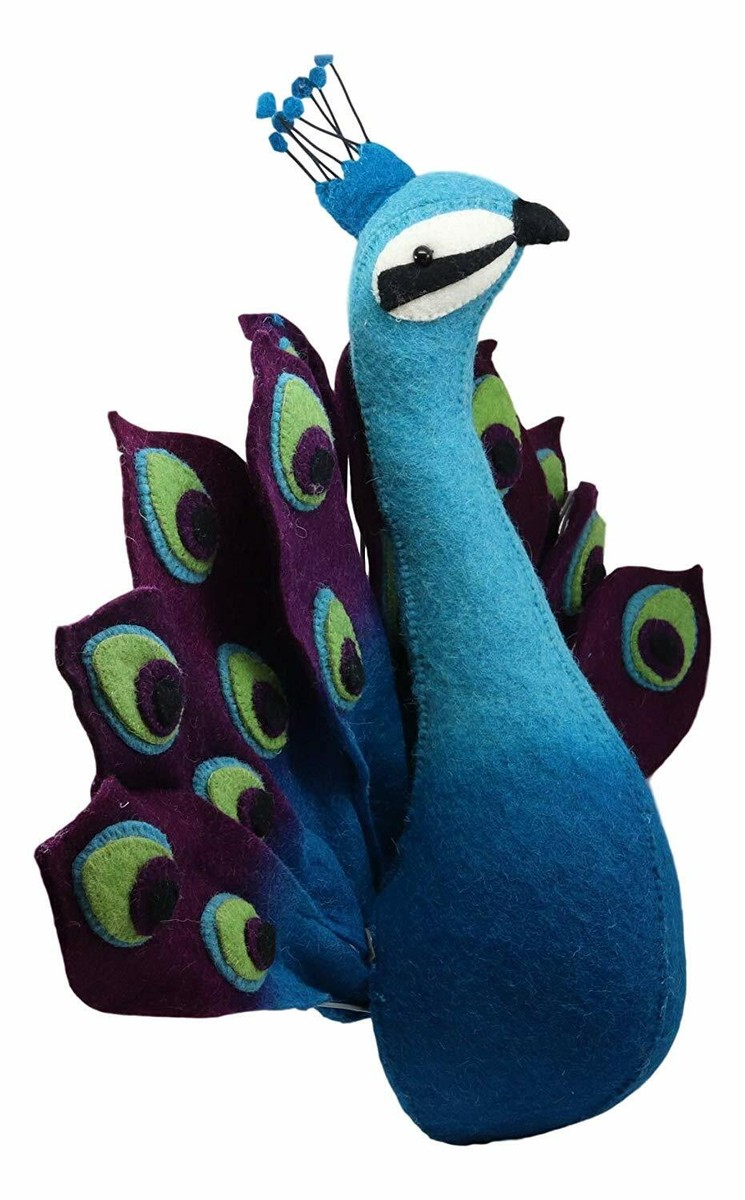 Fiona Walker England Handmade Organic Colorful Peacock Wall Decor Large  29