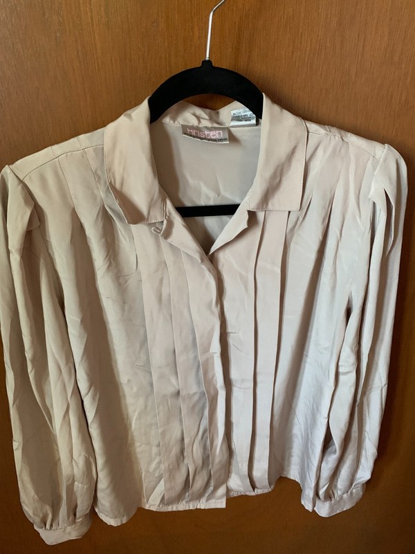 Tan blouse, Kristen brand, Size 6