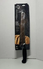 Mercer Culinary M23210 Millennia 10-Inch Wide Wavy Edge Bread Knife, Black New