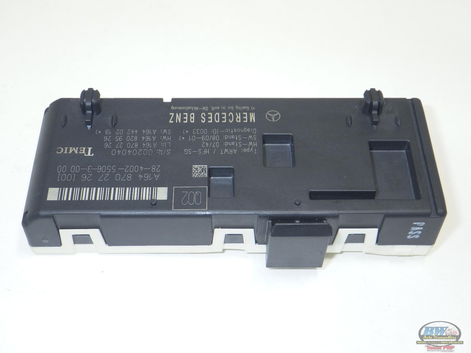 1648702726; ML-CLASS W164 OEM Liftgate Control Module 06 07 08 09 