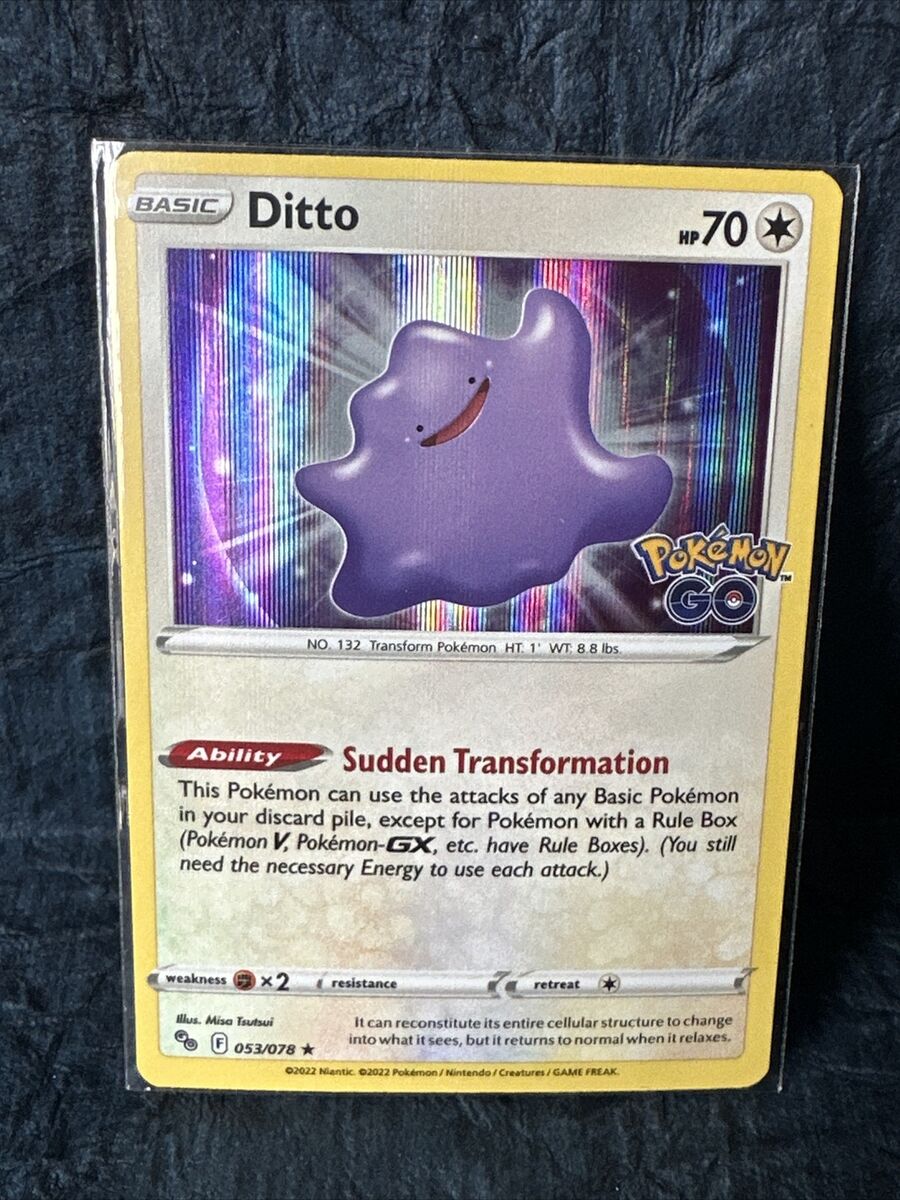 Pokémon TCG Ditto Pokemon GO 053/078 Holo Holo Rare for sale