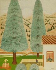 Mountain Scene : 1940 : Torvalt Arnt Hoyer : Archival Quality Art Print