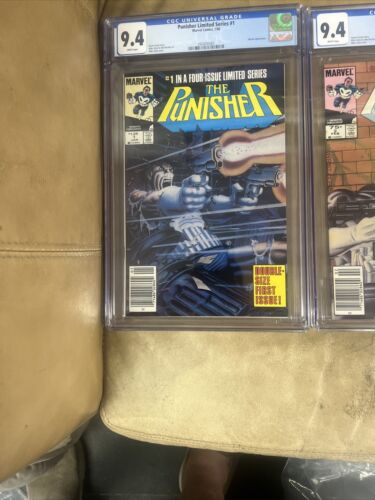 ALL NEWSSTAND Punisher Limited Series Complete Run 1-5 CGC 9.4 RARE LOT - 第 2/7 張圖片