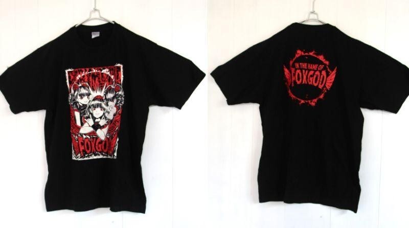 Extremely rare BLACK BABYMETAL FOX GOD T-shirt size XL Japan