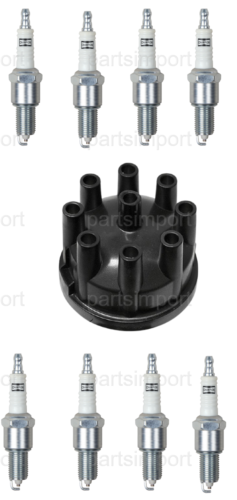 Ignition distributor cap + 8x spark plug spark plugs for Land Rover range - Picture 1 of 1