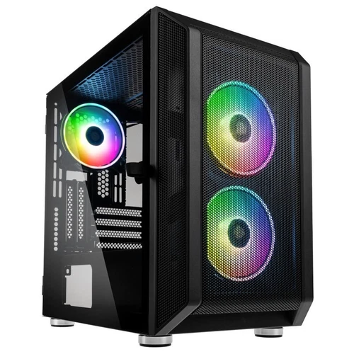 5999094003590 Kolink Citadel Mesh RGB Micro-ATX case - black KOLINK