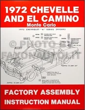 1972 GMC Sprint Factory Assembly Manual 72 exploded views of parts